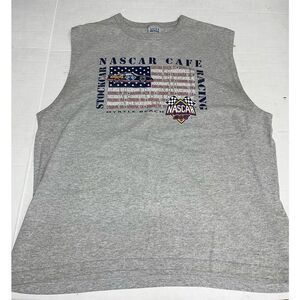 Vintage Nascar Cafe Myrtle‎ Beach Sleevless T-shirt Adult XL A23